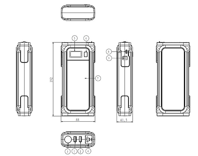 昂佳A38產品端口描述